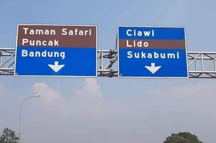 Wajib Tahu, Arti Rambu Warna Coklat di Petunjuk Arah Jalan Tol